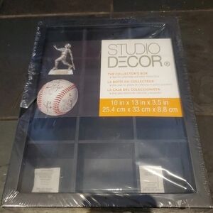 Collectors Box Sports Display - New Holds 12 Pieces